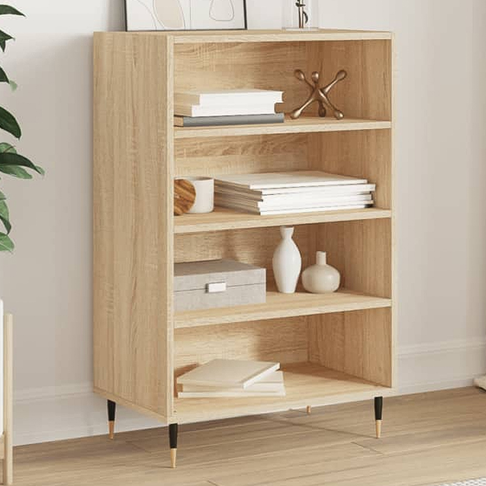 vidaXL 4 Shelf Sonoma Oak Highboard Image 1