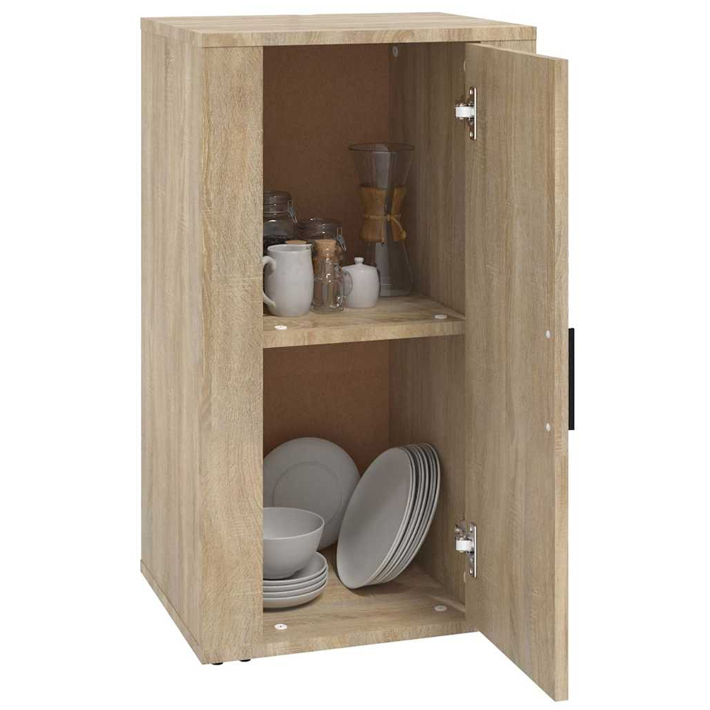 vidaXL Single Door Sonoma Oak Wooden Sideboard Image 6