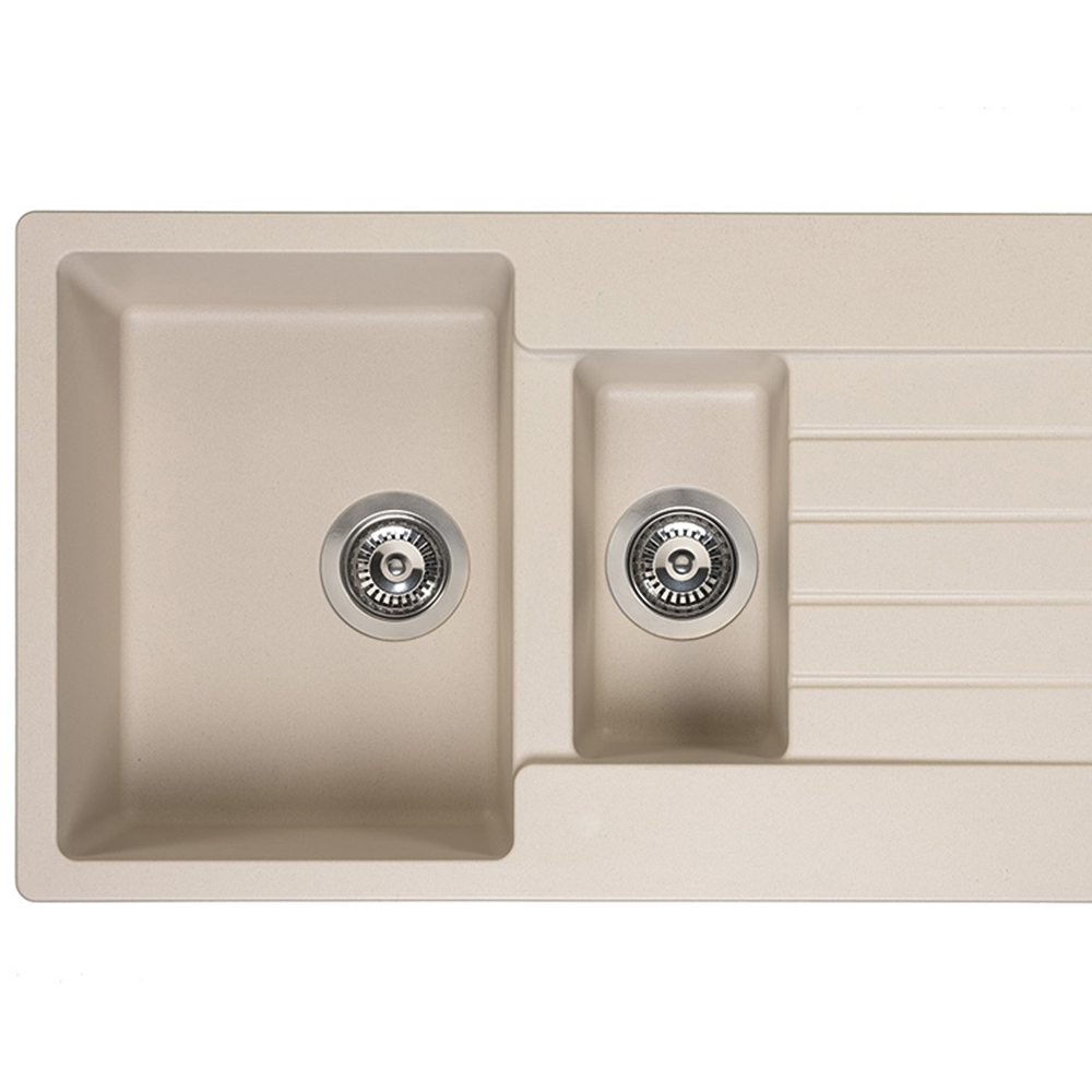 Reginox Harlem 15 CS Caffe Silvery 1.5 Granite Sink 500 x 1000mm Image 2