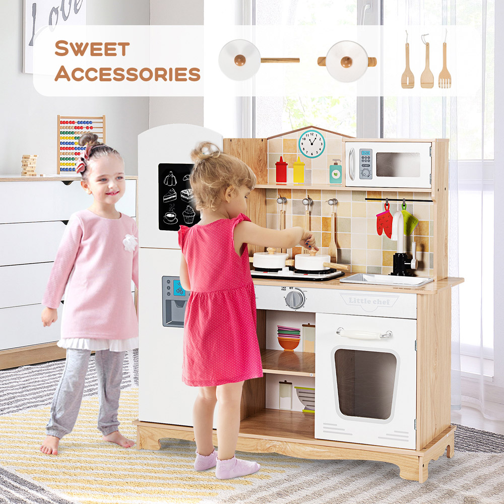 Costway Wooden Pretend Kitchen Playset Image 4