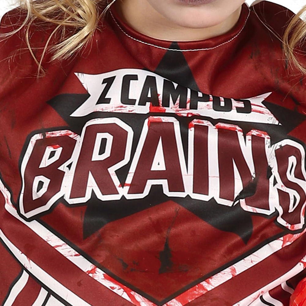 Fiestas Guirca Zombie Cheerleader White and Red Costume 10 to 12 Years Image 3