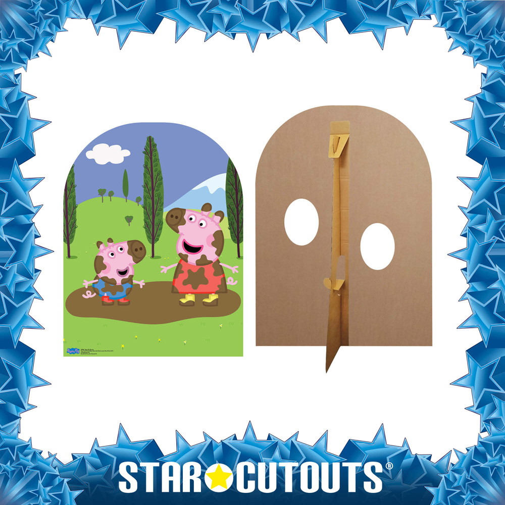 Star Cutouts Child Sized Peppa Pig Muddy Puddle Stand-In Cardboard Cutout 4ft Image 4