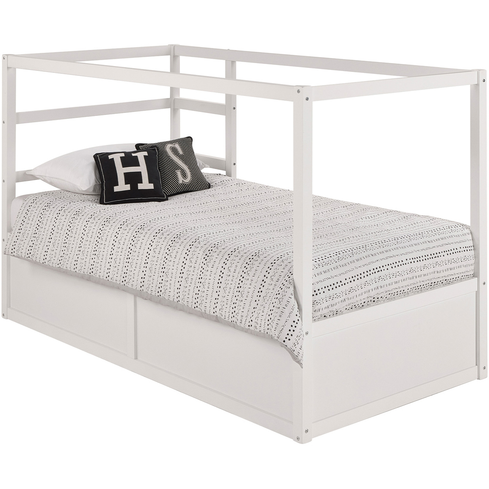 Aspire Hideout Single Wooden Reversible Mid Sleeper Kids Bed Frame with Memory Foam Mattress Image 2