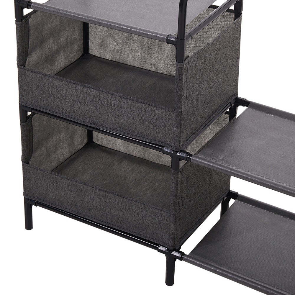H&O Direct 6 Shelf Freestanding Garment Hanging Rack Image 4