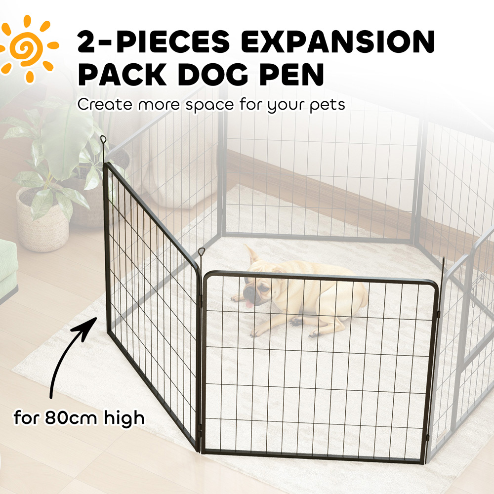 PawHut 2 Piece Small and Medium Dog Pen Expansion Pack Image 8