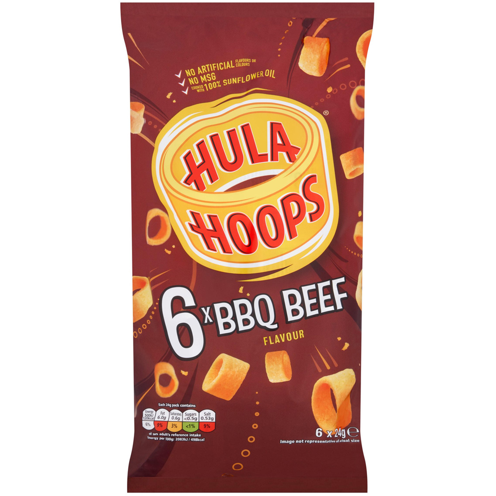 Hula Hoops BBQ Beef 6 Pack Image