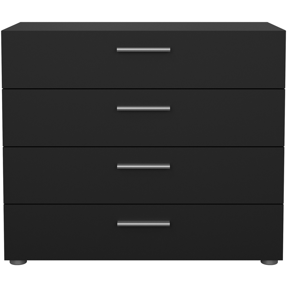 Florence 4 Drawer Black Chest of Drawers Image 3