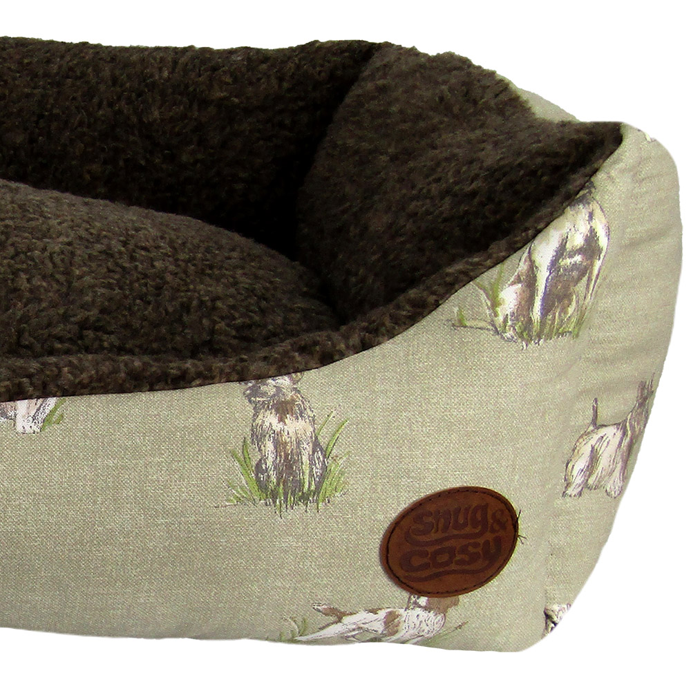 Snug & Cosy Medium Rectangle Pooch Print Dog Bed Image 3