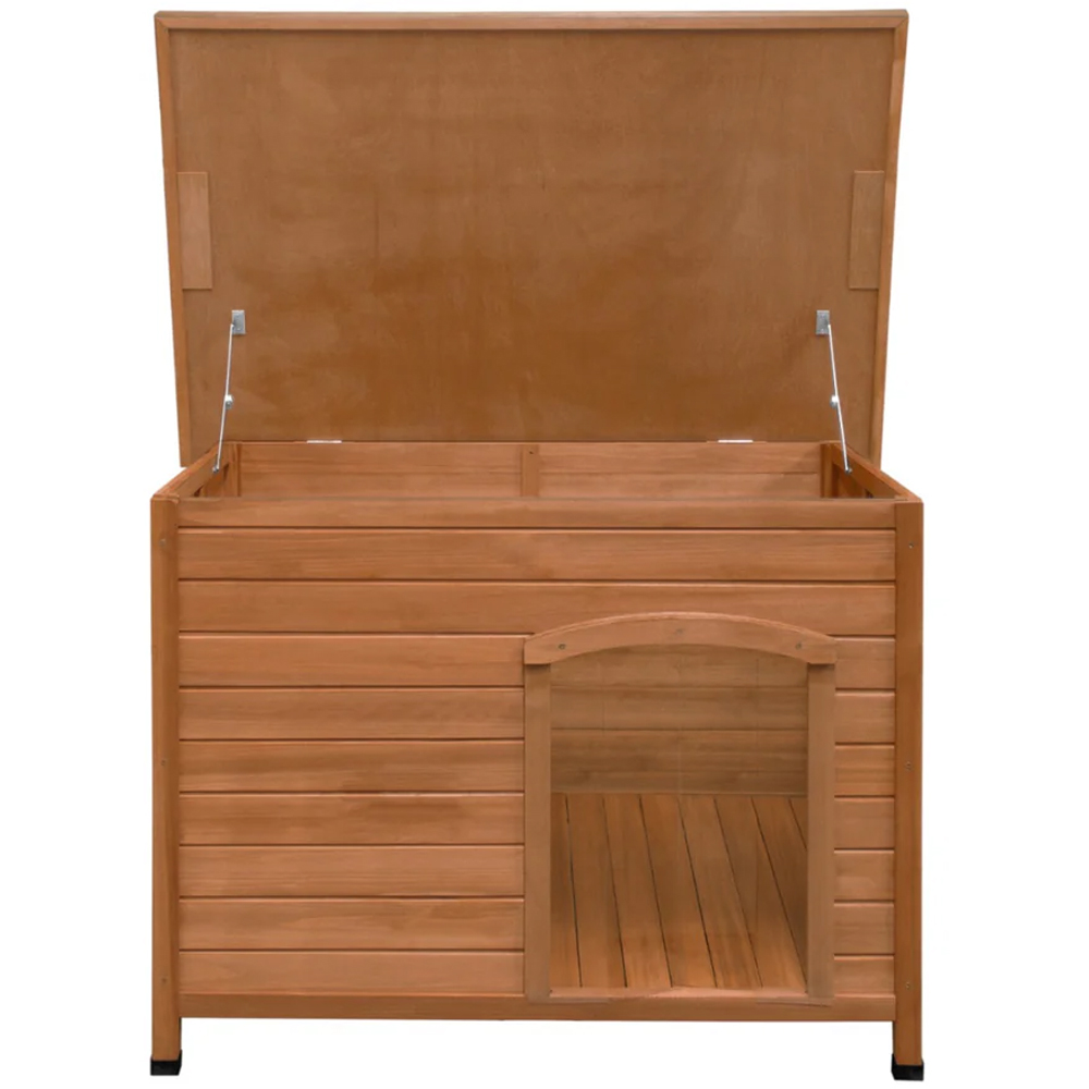 MonsterShop Large Wooden Dog Kennel Image 4