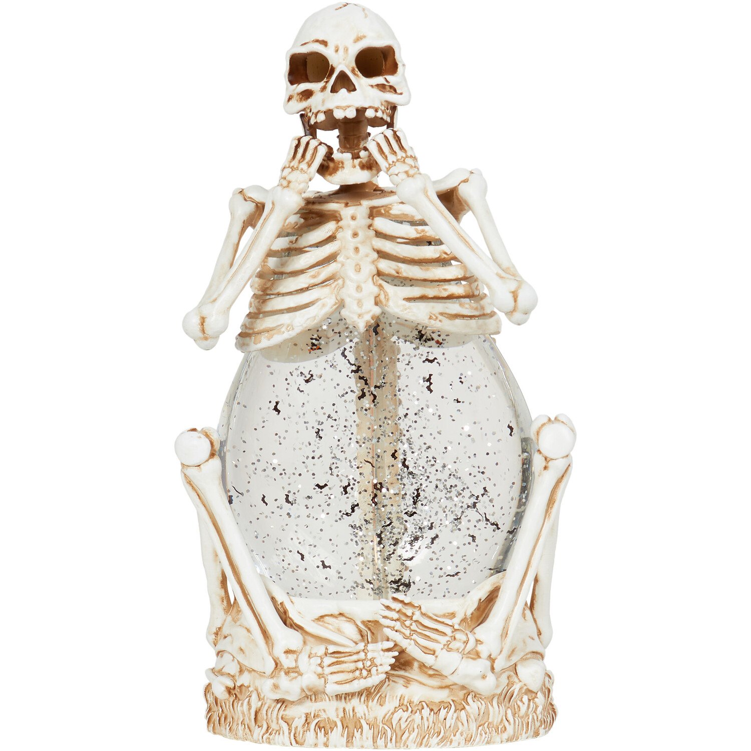 LED Spinning Skeleton Decoration - White Image 1