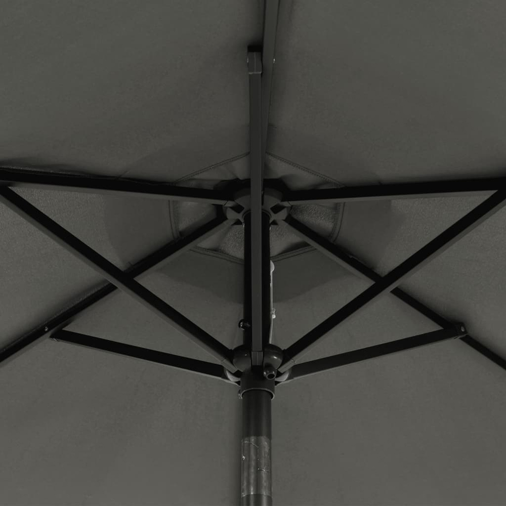 vidaXL Anthracite Garden Parasol with Steel Pole 2.25m Image 6