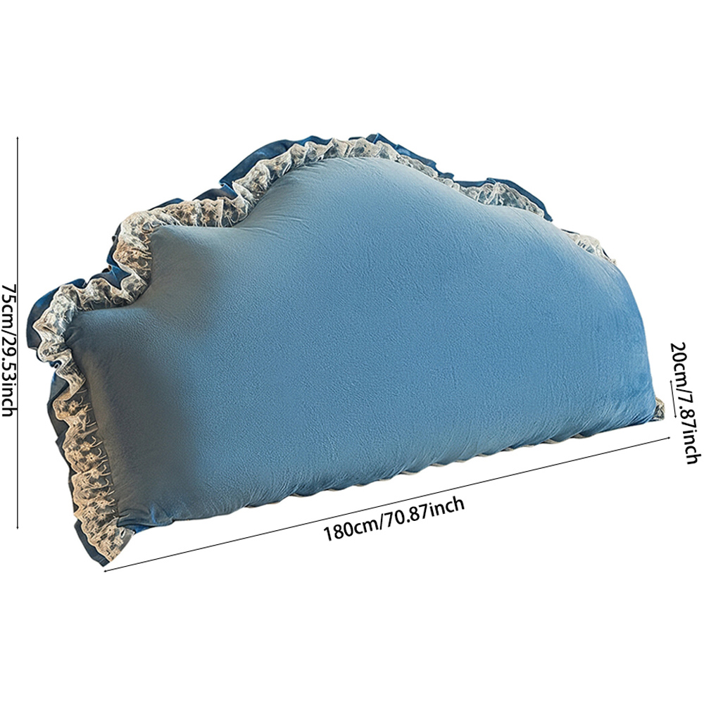 Living and Home Blue Cloud Shaped Soft Headboard Pillow 75 x 180cm Image 7