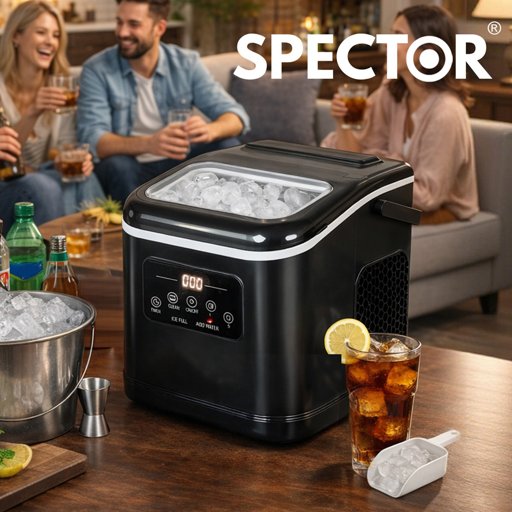 Spector ICE1006-12KG-BK-UK Countertop Ice Cube Maker Machine 100W Image 3