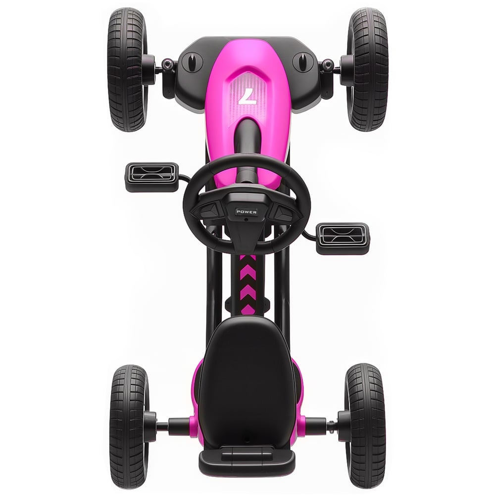 Tommy Toys Kids Pedal Go Kart with Silent EVA Wheels Pink Image 3
