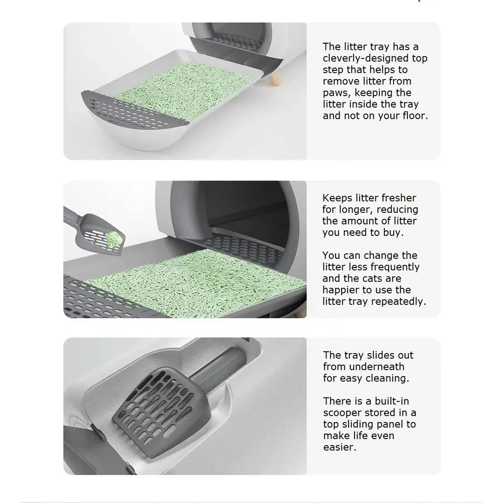 Montys Automatic Odour Removal Cat Litter Tray 60 x 44 x 45cm Image 8