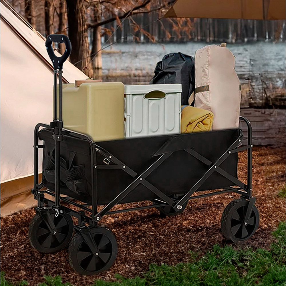 Neo Black Foldable Garden Festival Cart 150kg Image 2
