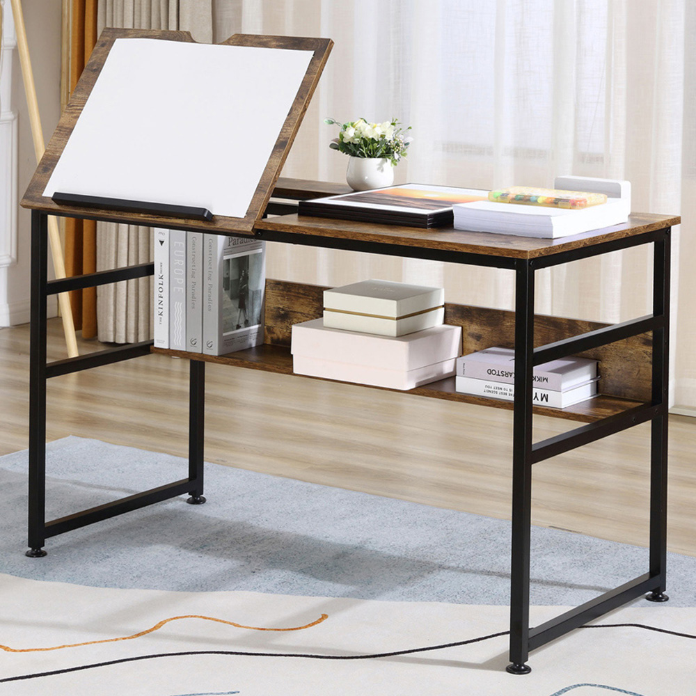 Portland Adjustable Drafting Table with 15 Level Tabletop Image 1