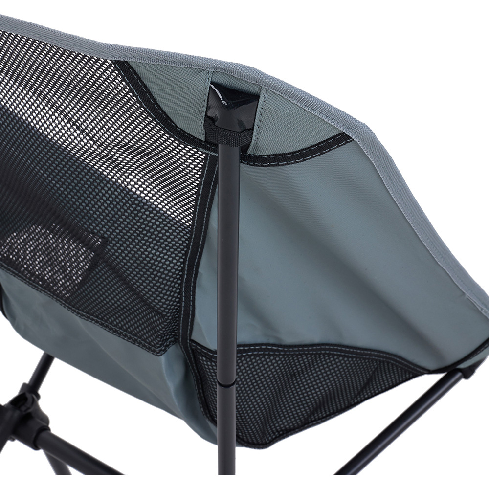 Living and Home Grey Breathable Mesh Foldable Camping Chair Image 4