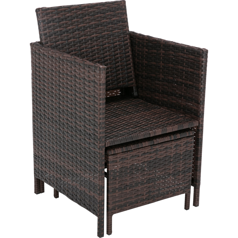 Cuba 8 Seater Brown Rattan Outdoor Dining Set Image 7