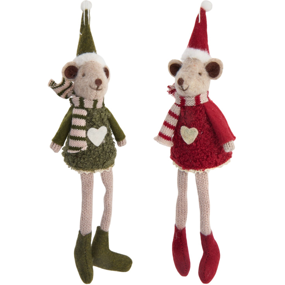 Teddy Fleece Bear Hanging Decoration Image 4