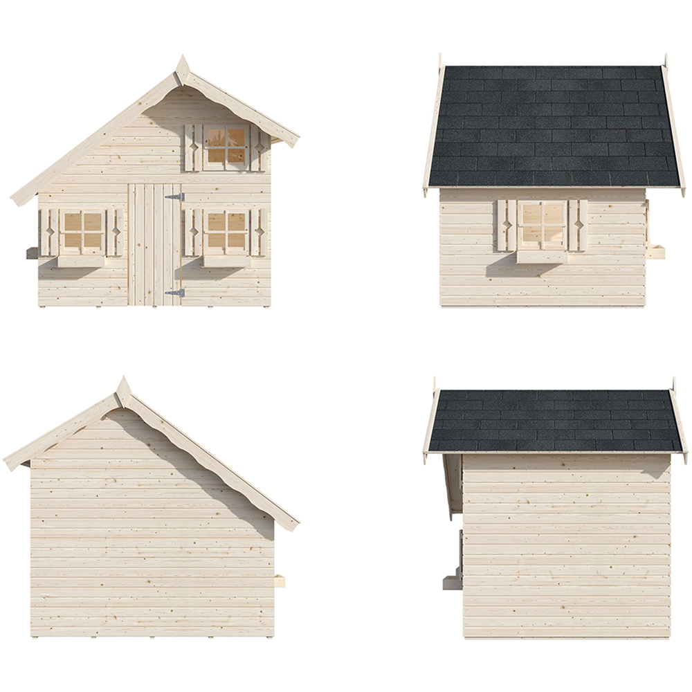 Palmako Tom 8.5 x 7.3ft Kids Wooden Playhouse Image 6