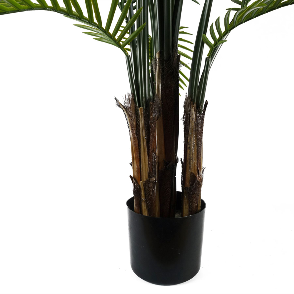 Botanik Tropical Raphis Artificial Palm Tree in Pot 4ft Image 3