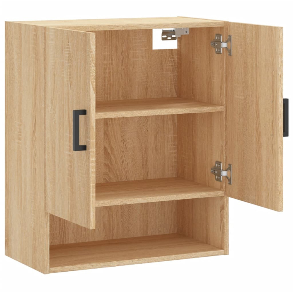 vidaXL 2 Door Single Shelf Sonoma Oak Wall Cabinet Image 6