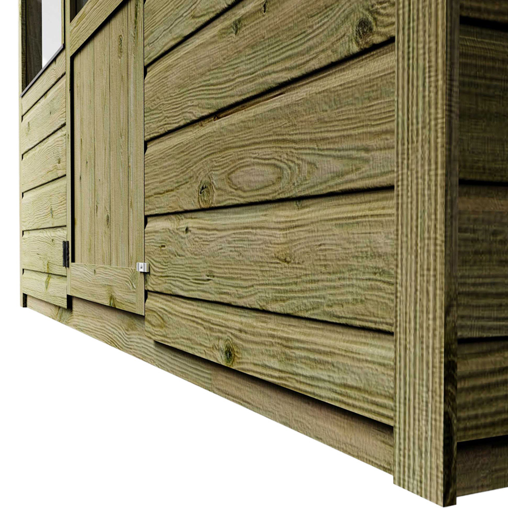 Mercia Wooden 10 x 6ft Traditional Apex Greenhouse Combi Shed Image 6