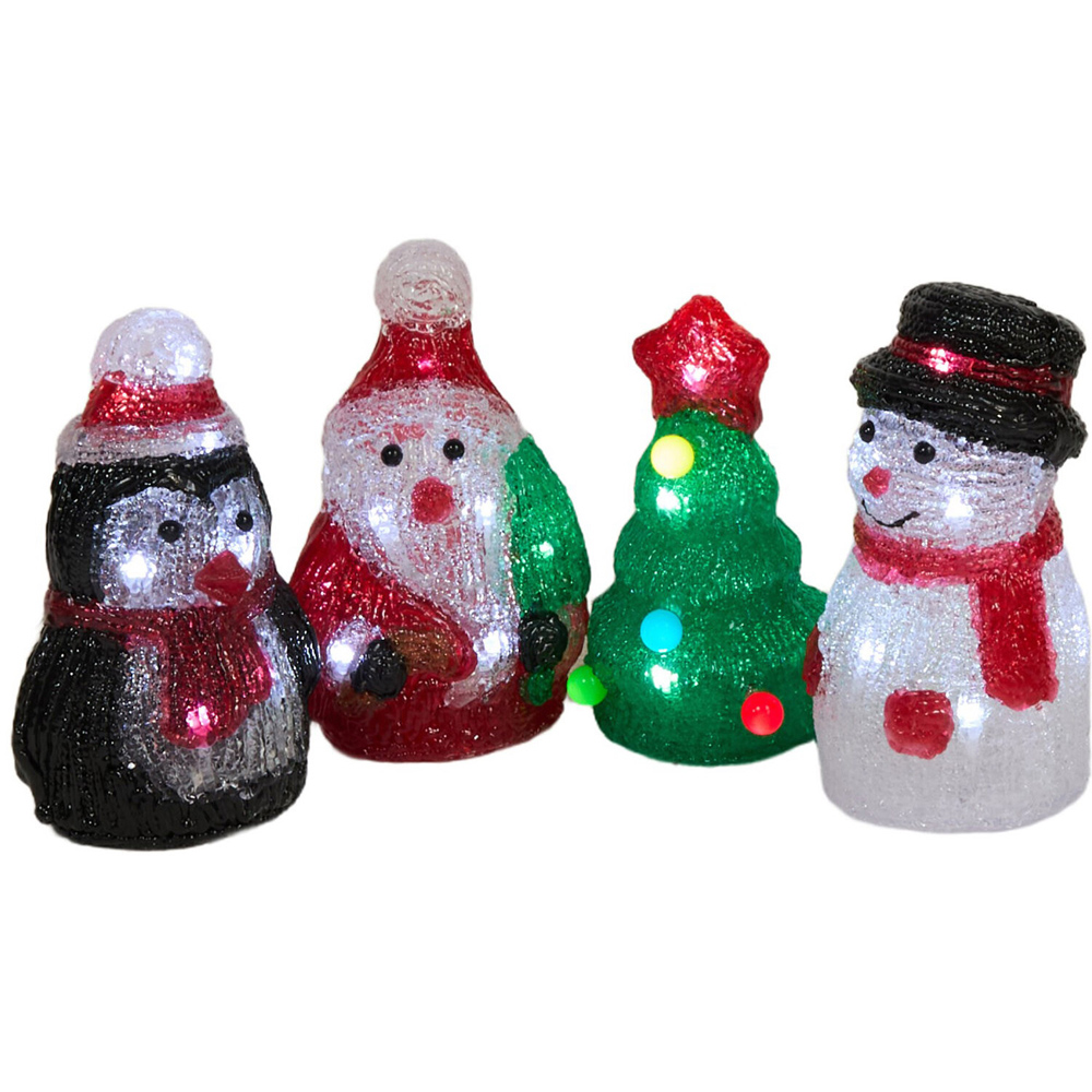 Set of 4 Acrylic Christmas Characters Image 2