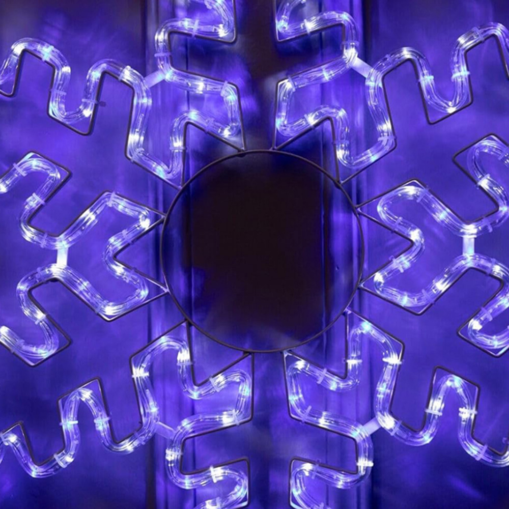 Marco Paul 65cm LED Snowflake Rope Light Decoration Image 3