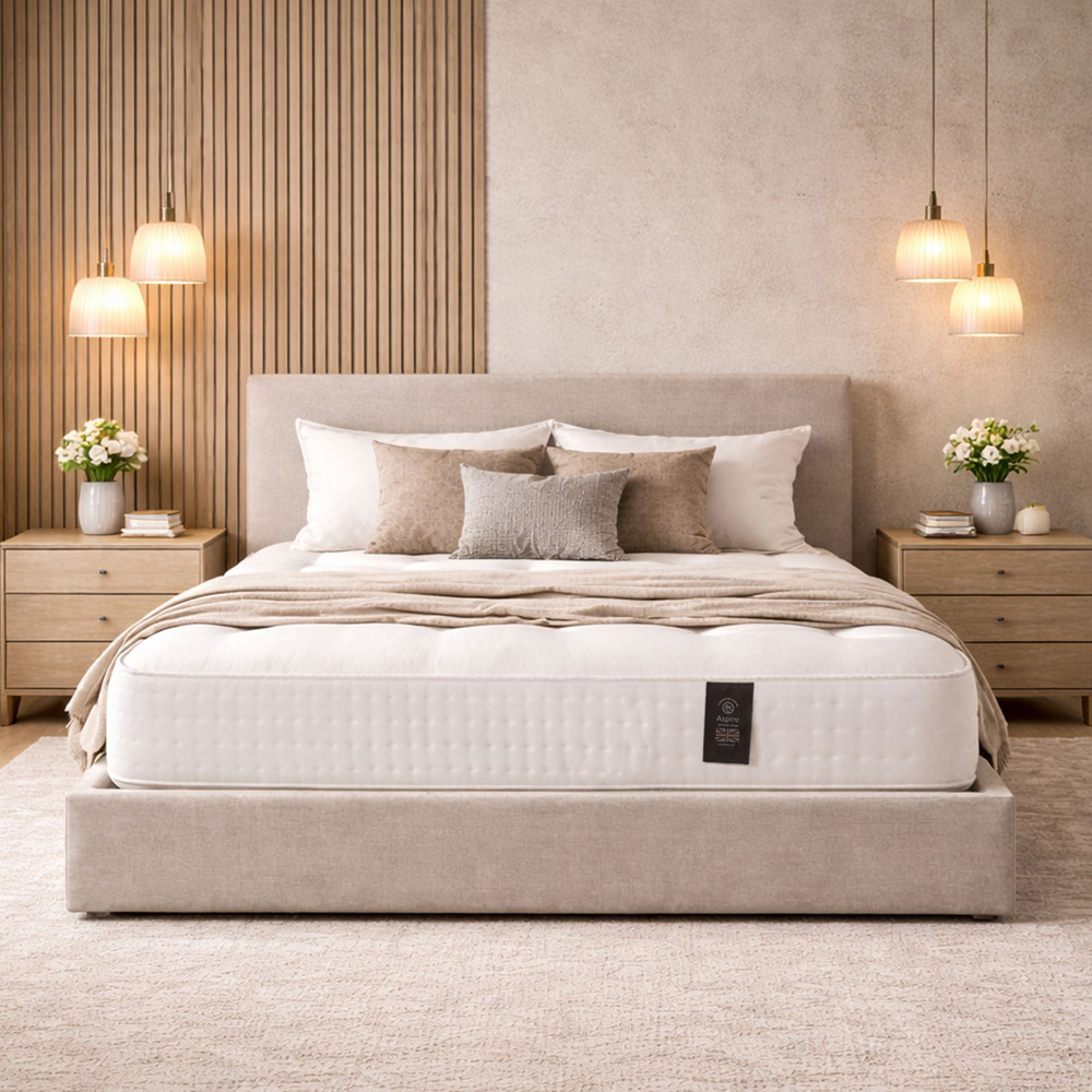 Aspire Luxury King Size Medium Comfort Cashmere Wool Pocket Spring Mattress Image 5