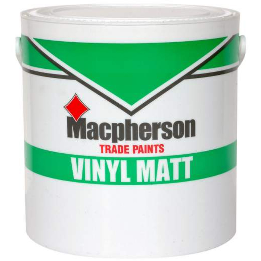 Macpherson Brilliant White Vinyl Matt Paint 2.5L Image 2