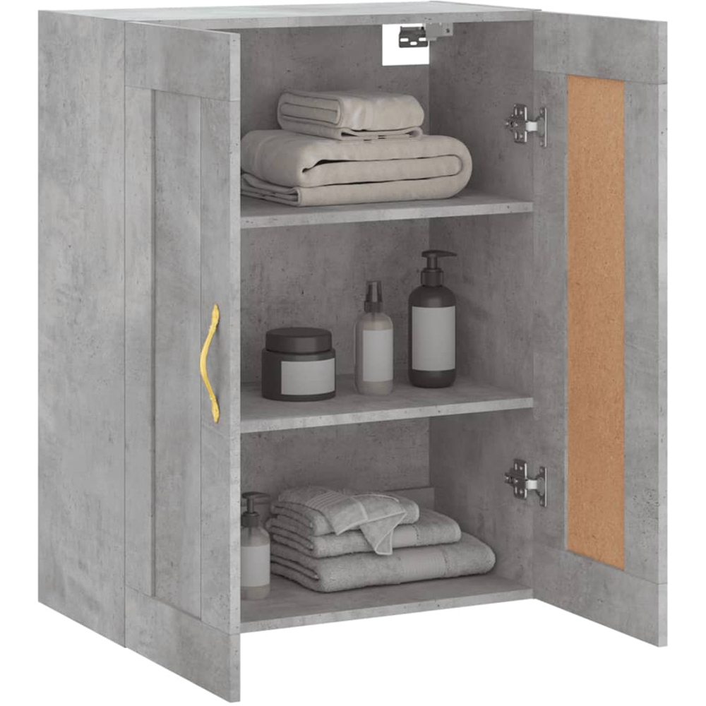 vidaXL 2 Door Concrete Grey Wall Mounted Cabinet Image 5