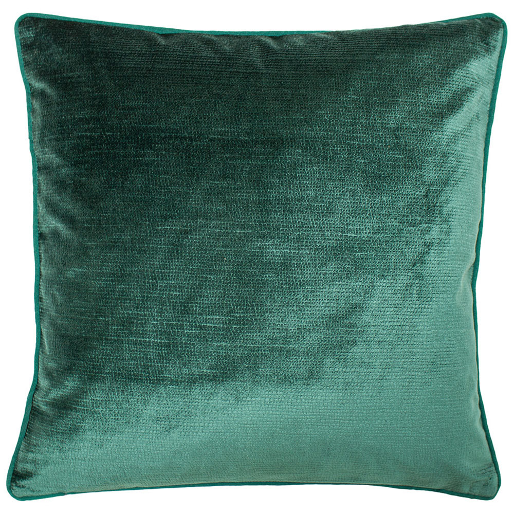 Paoletti Stella Emerald Textured Cushion Image 1