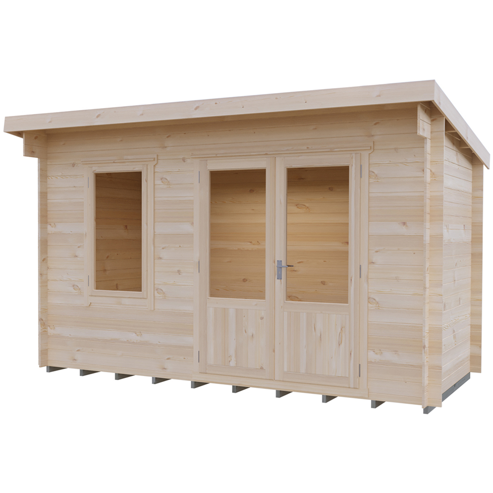 Shire Edgefield 13 x 6ft Apex Garden Log Cabin Image 1