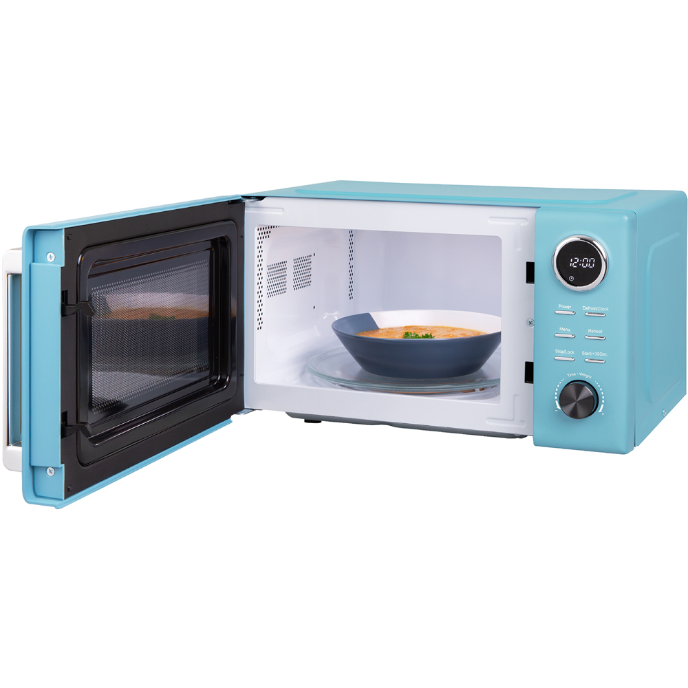 Russell Hobbs Hanley RHMD838RB Retro Blue Digital 20L Microwave Image 3