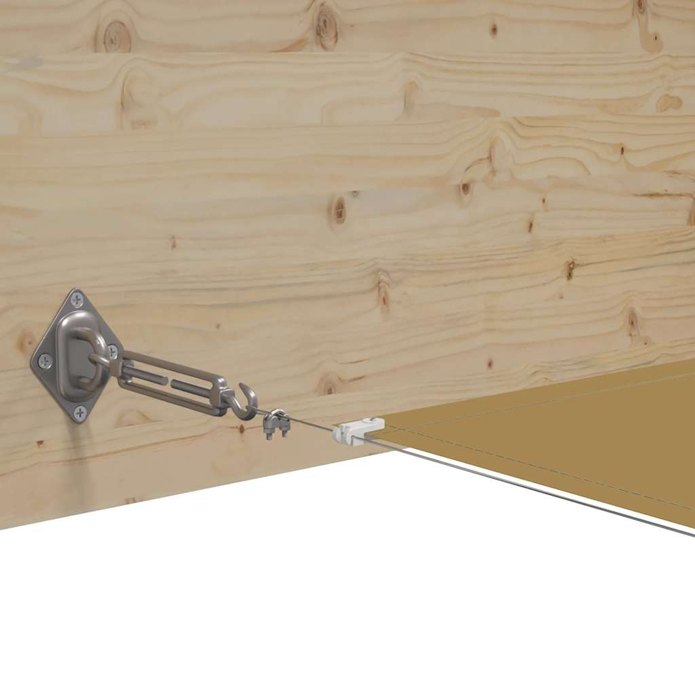 vidaXL Beige Oxford Fabric Vertical Awning 1 x 10m Image 3