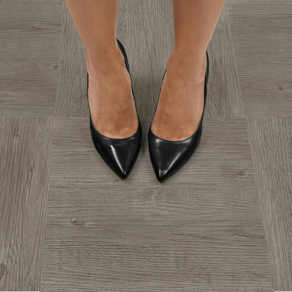 Floorpops Ashwood Grey Peel and Stick Floor Tile 30.48 x 30.48cm 10 Pack Image 7