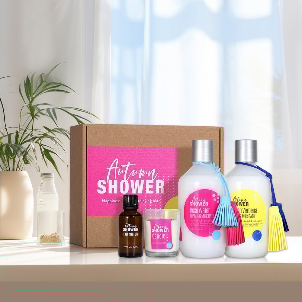 Living and Home Bubble Bath Gift Set 4 Piece Image 2