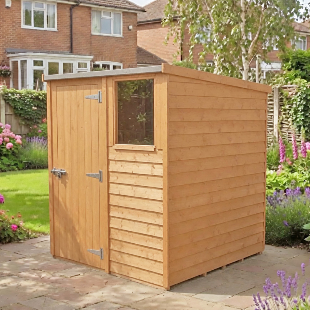 Shire 6 x 4ft Dip Treated Overlap Pent Shed Image 3