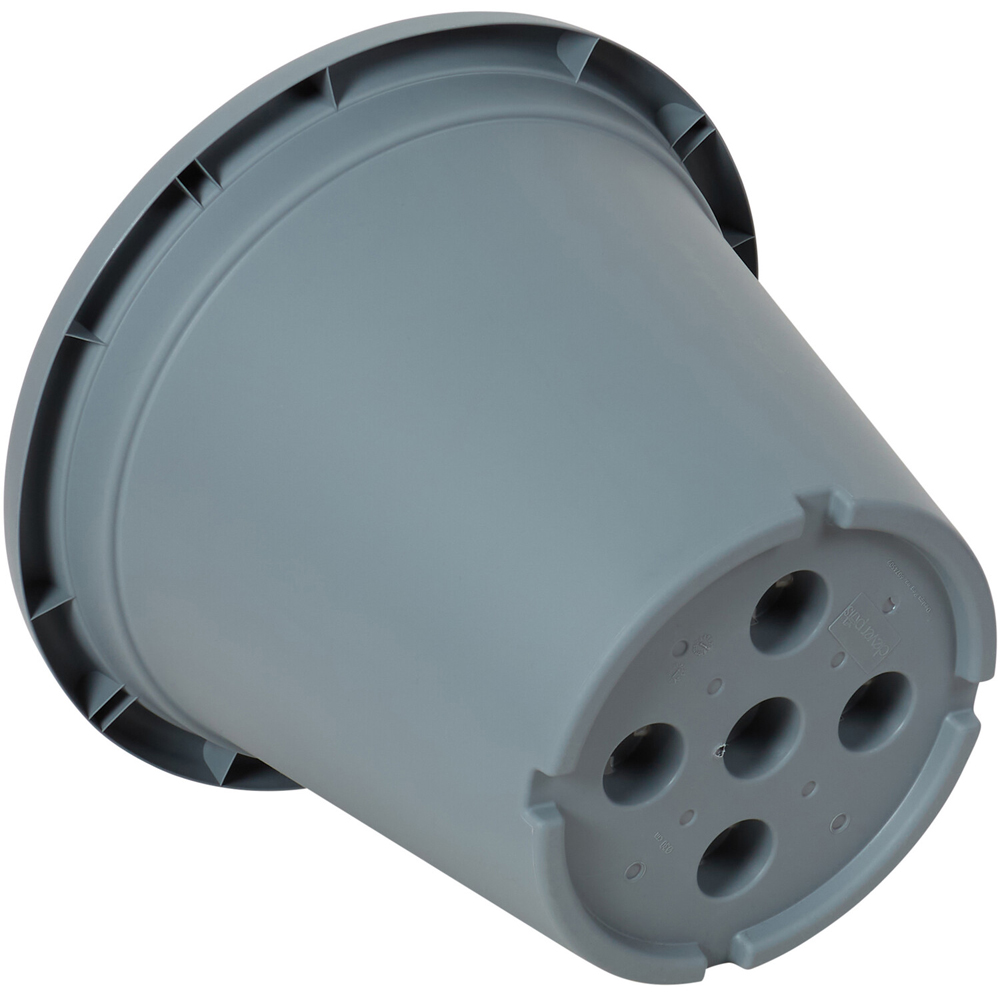 Clever Pots Round Plant Pot with Reservoir Charcoal Grey 30cm Image 4