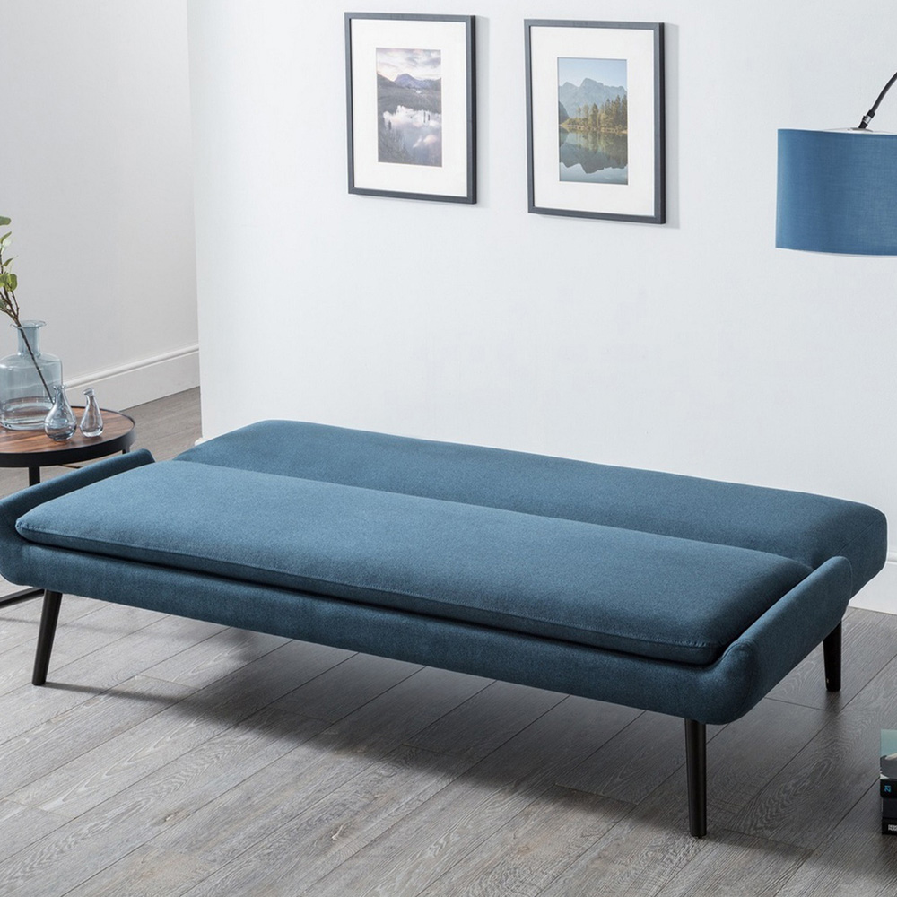 Julian Bowen 3 Seater Blue Gaudi Sofa Bed Image 8