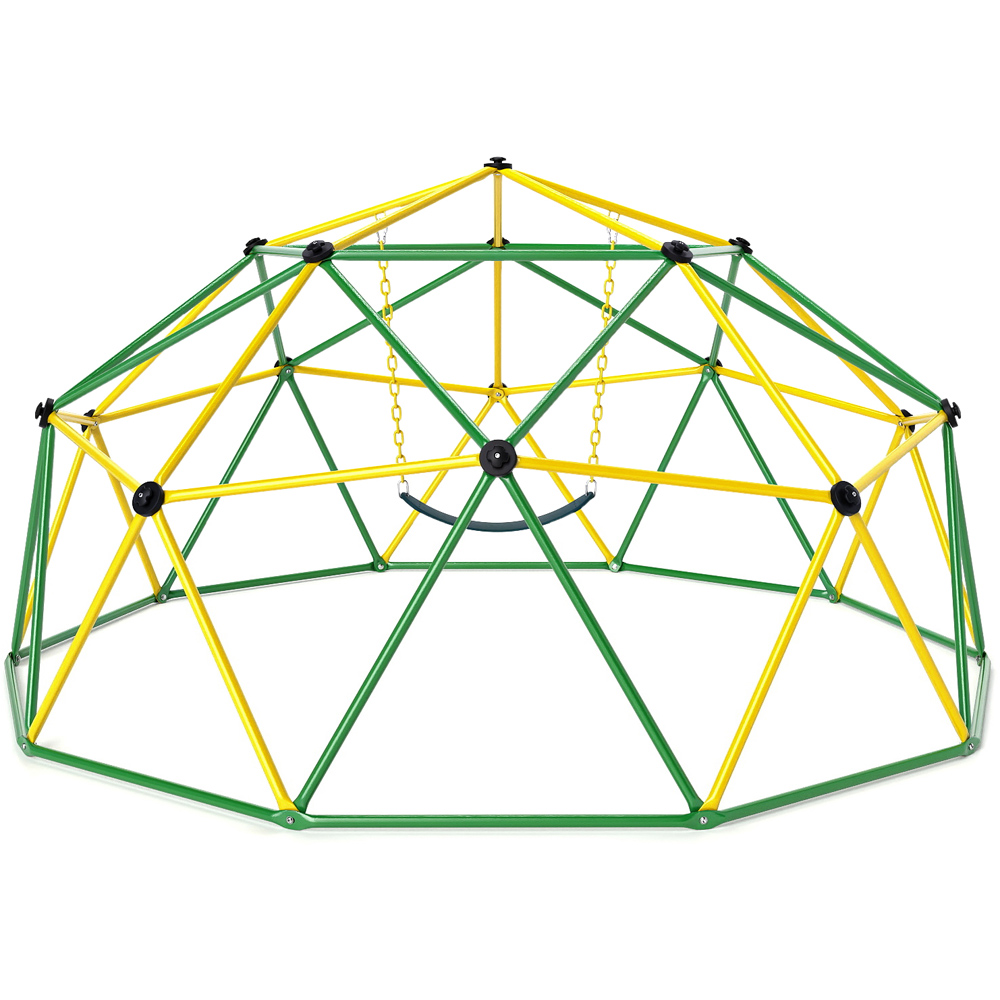 Costway Green Kids Climbing Dome and Jungle Gym Playground Set Image 1