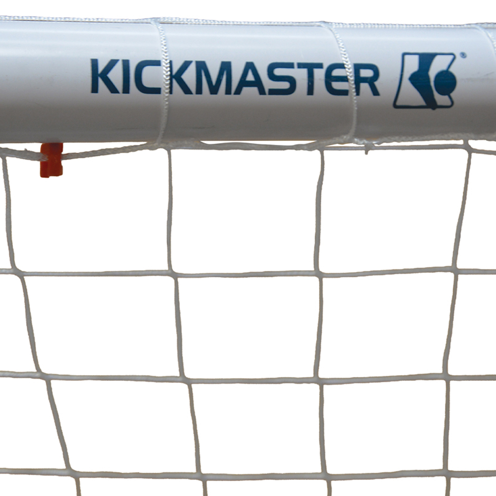 Kickmaster 68mm White Premium PVC Frame Soccer Goal 8ft Image 3