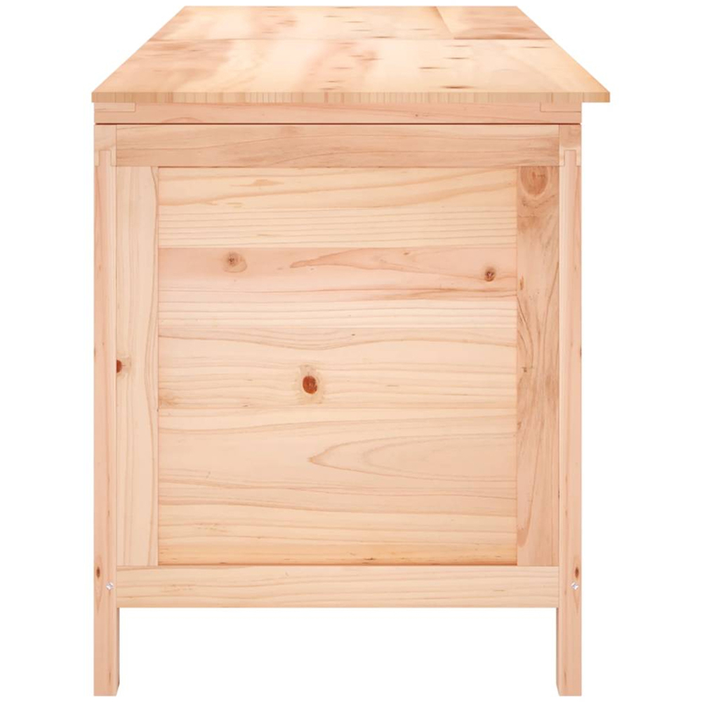 vidaXL 56.5 x 150 x 50cm Brown Fir Wood Garden Storage Box Image 4