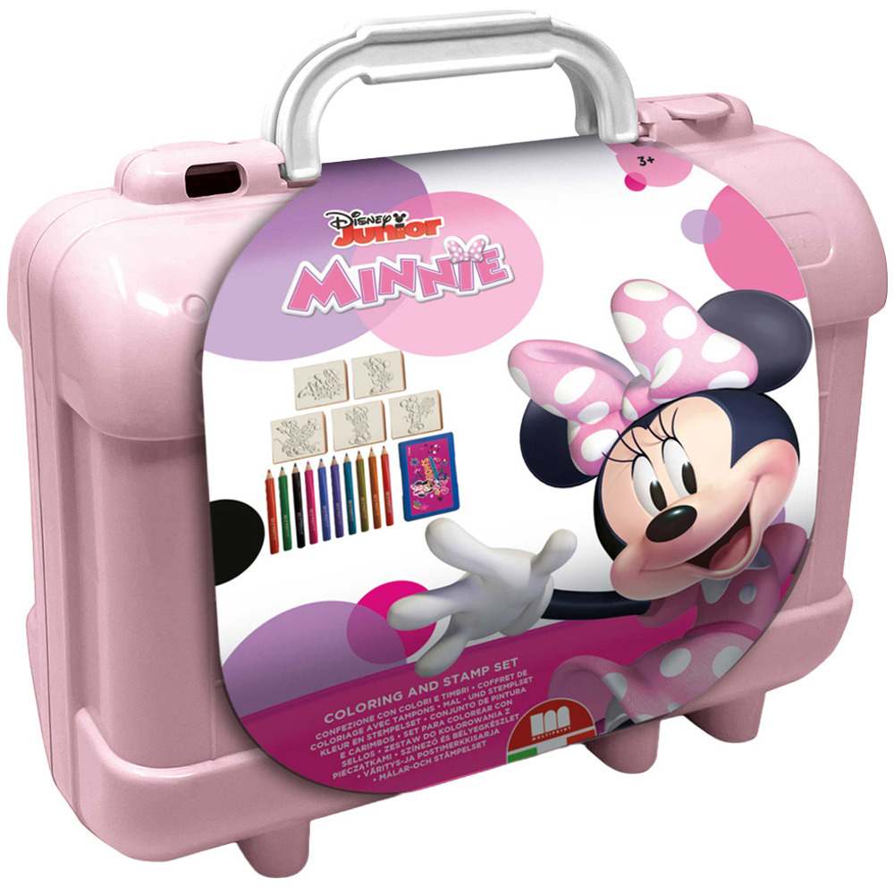 Multiprint Disney Junior Minnie Kids Travel Colouring and Stamp Set Image 1
