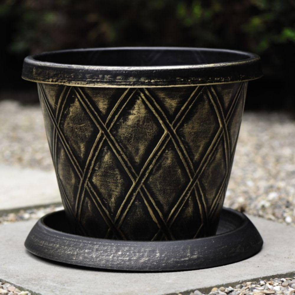 Thompson and Morgan Black and Gold Flowerpot and Incredicompost 25L Image 4