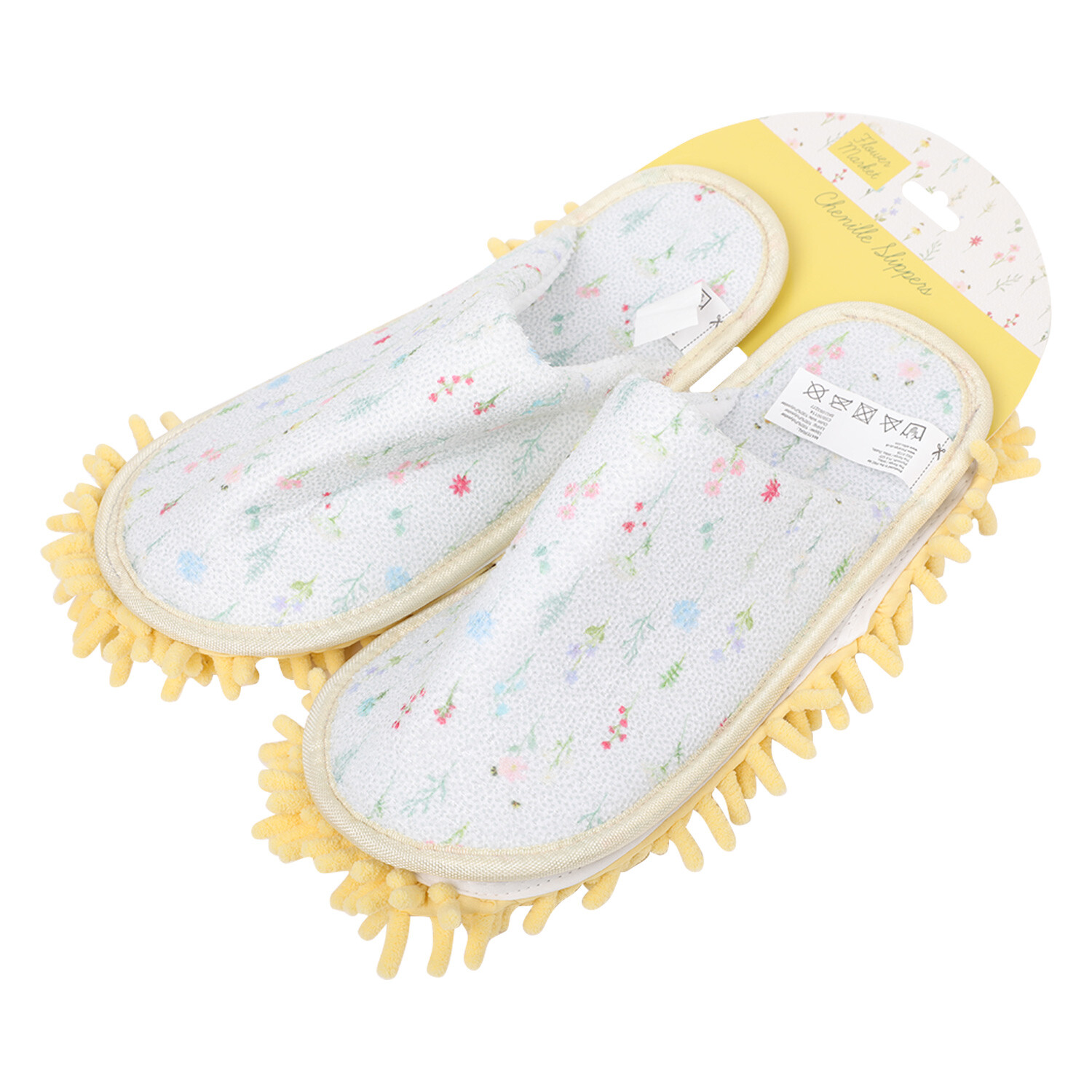 Flower Market Chenille Slippers Image 2