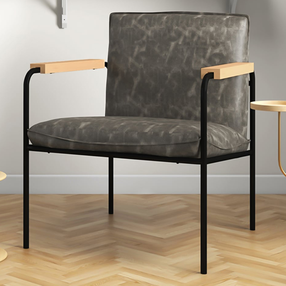 Costway Grey Accent Chair Image 1