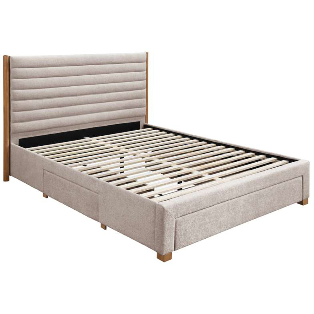 Birlea Arabella King Size Grey Velvet Bed Image 2